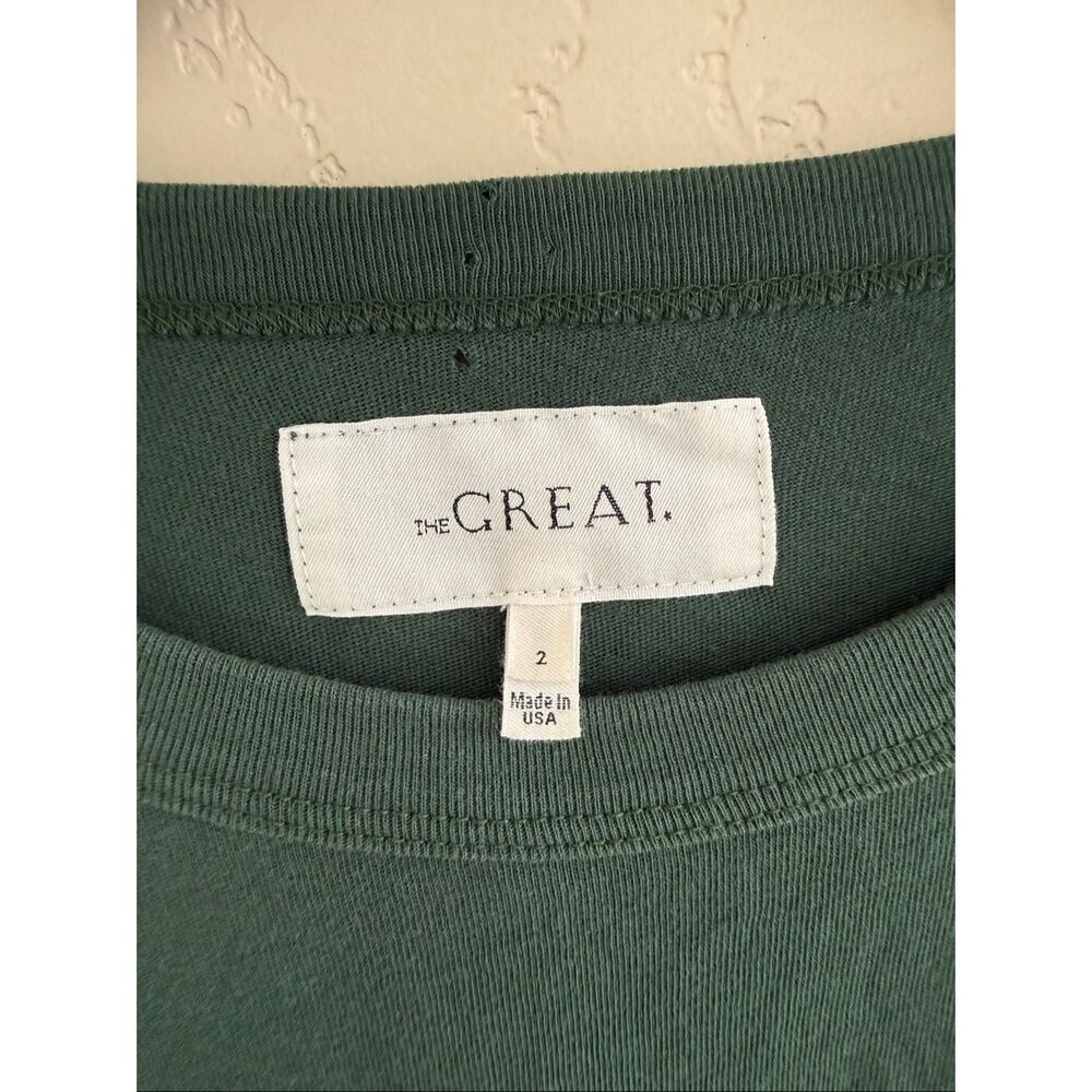The Great. The Boxy Tee with Heart Embroidery - Picture 4 of 5